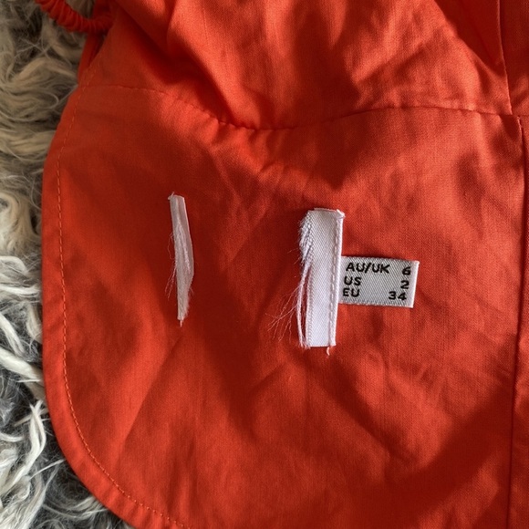 NWT Princess Polly Crop Backless Halter Top Coral Size 2 - Picture 5 of 7